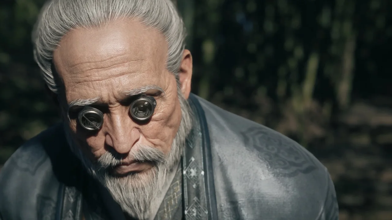 Phantom Blade Zero — An older character wearing round spectacles.