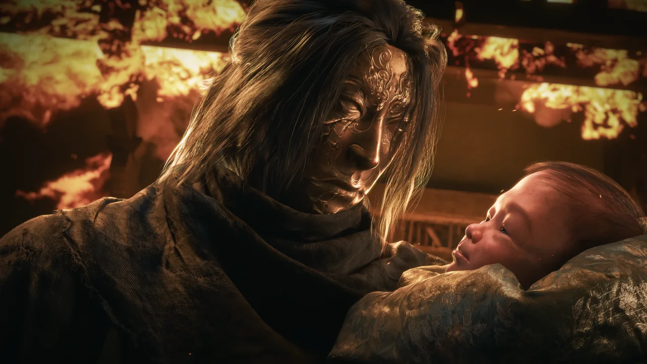 Phantom Blade Zero — A close-up cinematic scene with a long-haired character.